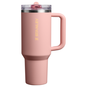 Gourde Stanley Quencher ProTour Flip Straw Tumbler 1,18 L couvercle étanche — Rose pêche (Peach Rose)