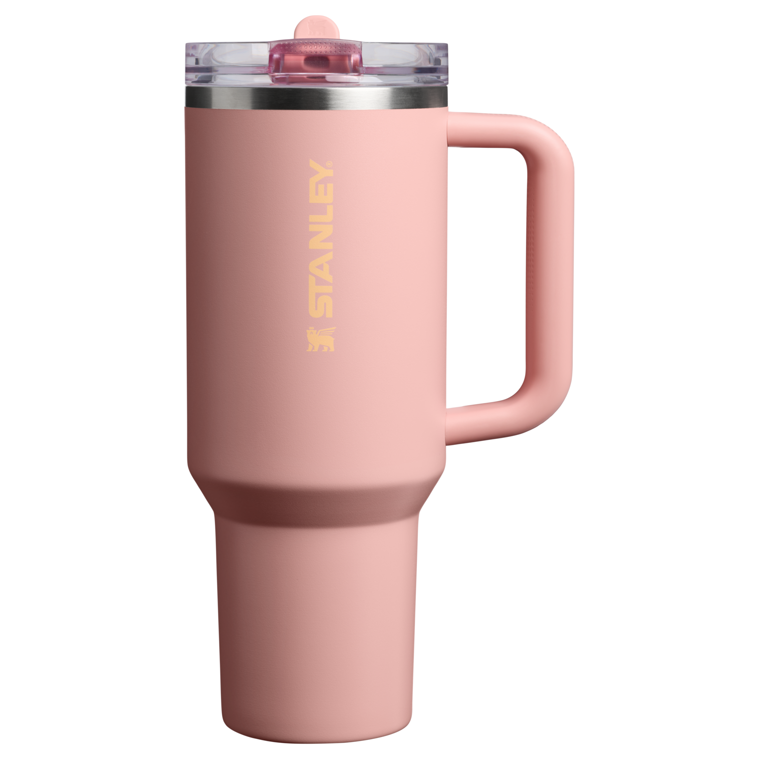 Gourde Stanley Quencher ProTour Flip Straw Tumbler 1,18 L couvercle étanche — Rose pêche (Peach Rose)