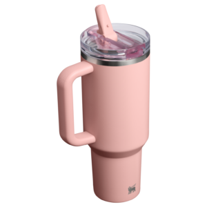 Gourde Stanley Quencher ProTour Flip Straw Tumbler 1,18 L couvercle étanche — Rose pêche (Peach Rose) - vue 2