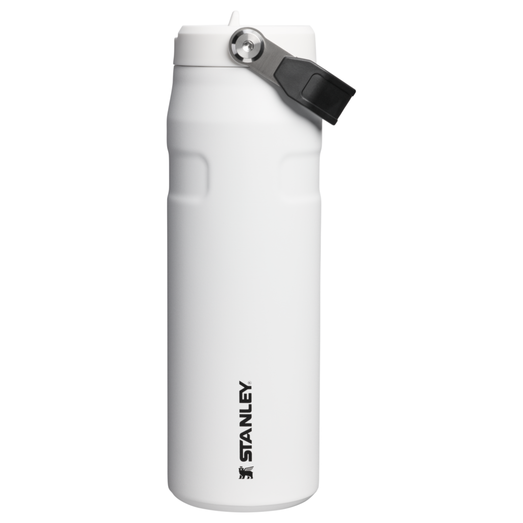 Bouteille isotherme Stanley IceFlow Bottle Flip Straw 2.0 0,71 L format sac — Blanc craie (Chalk)