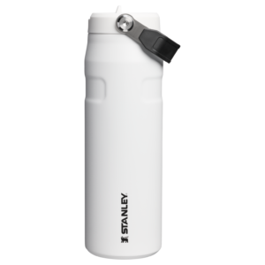Bouteille isotherme Stanley IceFlow Bottle Flip Straw 2.0 0,71 L format sac — Blanc craie (Chalk)