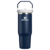 Gourde Stanley IceFlow™ Flip Straw 2.0 Tumbler 30oz — Dark Navy