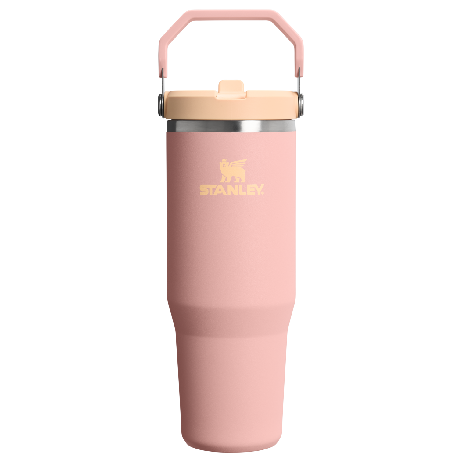 Mug Stanley IceFlow Flip Straw 2.0 Tumbler 0,89 L paille rabattable — Rose pêche (Peach Rose)