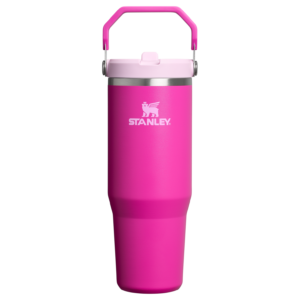 Mug Stanley IceFlow Flip Straw 2.0 Tumbler 0,89 L paille rabattable — Rose fuchsia (Violet Blossom)