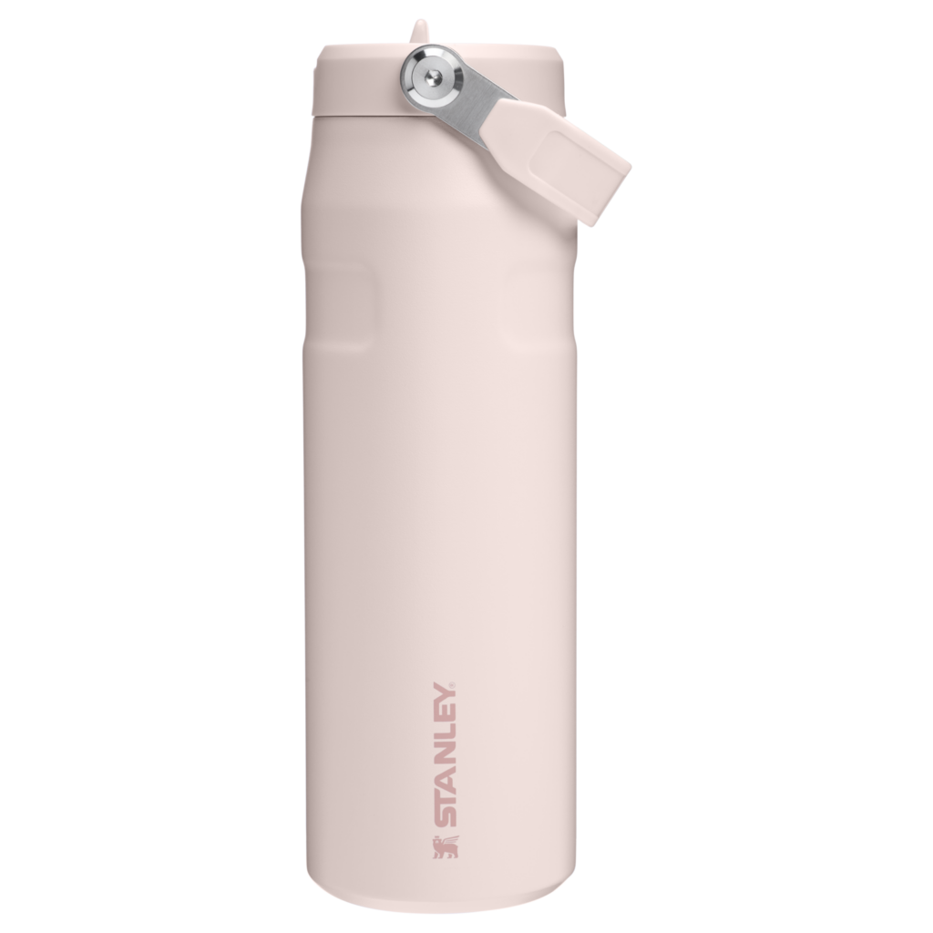 Bouteille isotherme Stanley IceFlow Bottle Flip Straw 2.0 0,71 L format sac — Rose pâle (Rose Quartz)