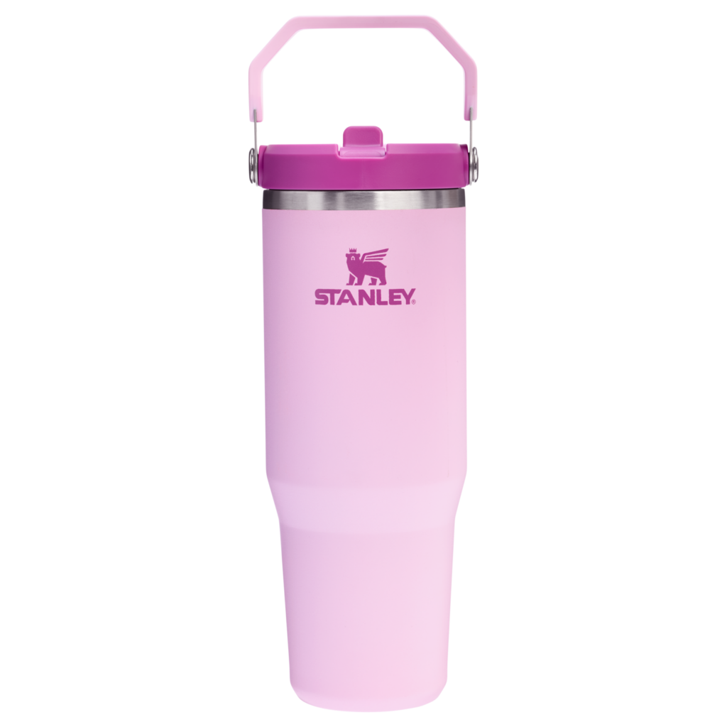 Mug Stanley IceFlow Flip Straw 2.0 Tumbler 0,89 L paille rabattable — Rose pastel (Cherry Blossom)