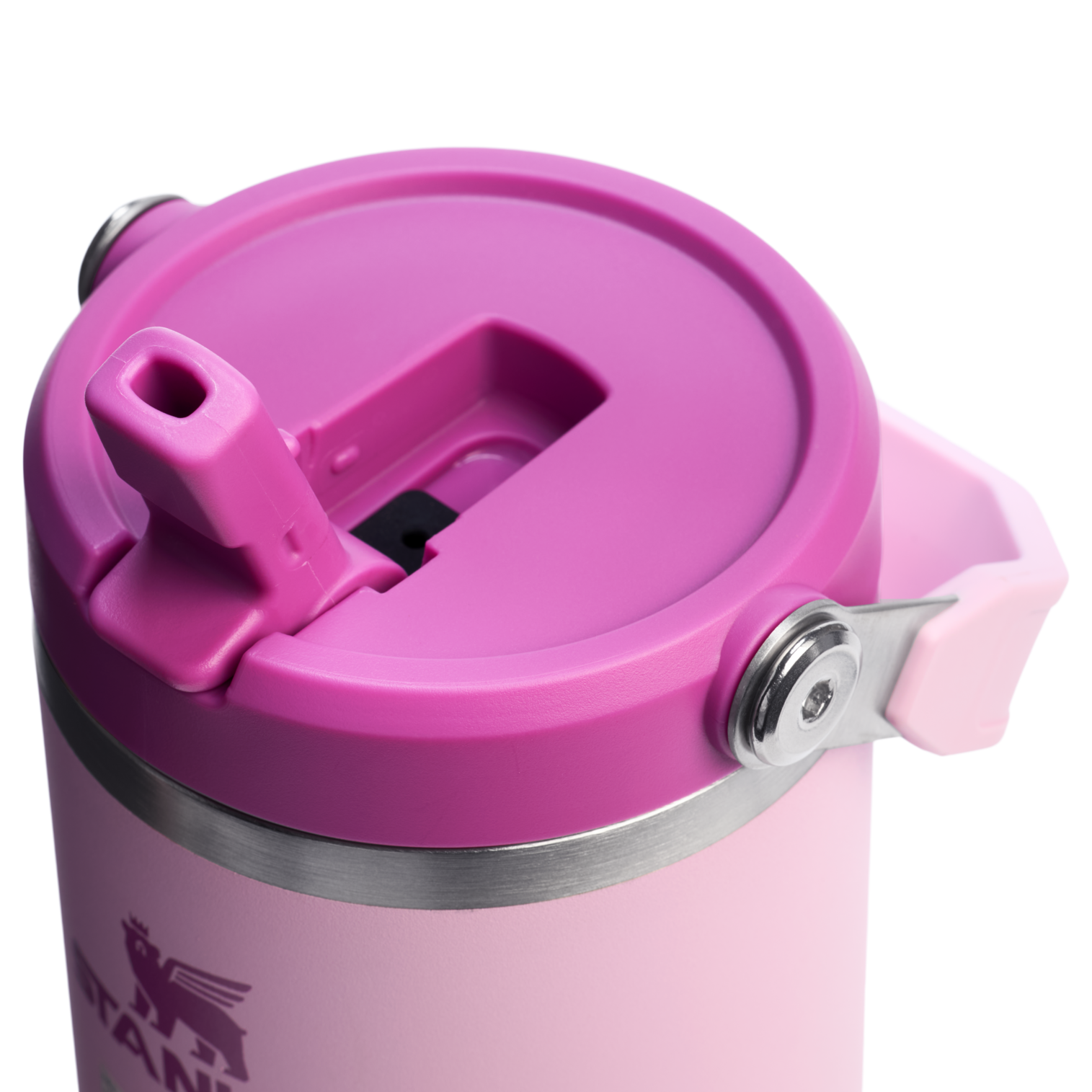 Mug Stanley IceFlow Flip Straw 2.0 Tumbler 0,89 L paille rabattable — Rose pastel (Cherry Blossom) - vue 3