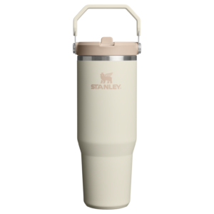 Mug Stanley IceFlow Flip Straw 2.0 Tumbler 0,89 L paille rabattable — Crème (Cream)