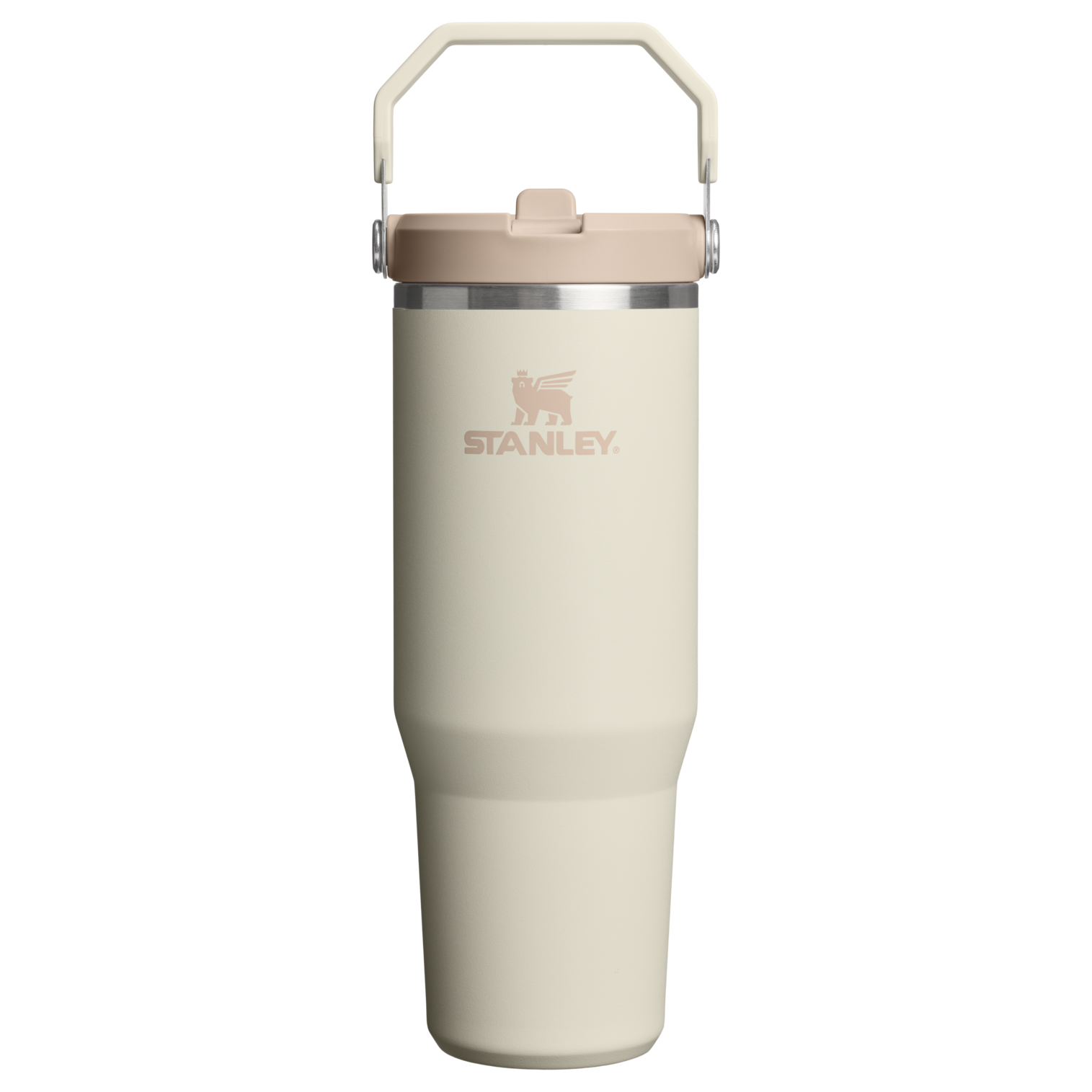 Mug Stanley IceFlow Flip Straw 2.0 Tumbler 0,89 L paille rabattable — Crème (Cream)