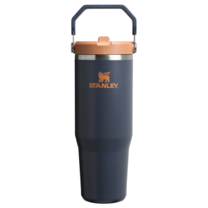 Mug Stanley IceFlow Flip Straw 2.0 Tumbler 0,89 L paille rabattable — Bleu nuit (Twilight)