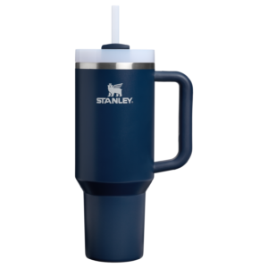 Gourde Stanley Quencher H2.0 FlowState Tumbler 1,18 L avec paille — Bleu marine (Dark Navy)