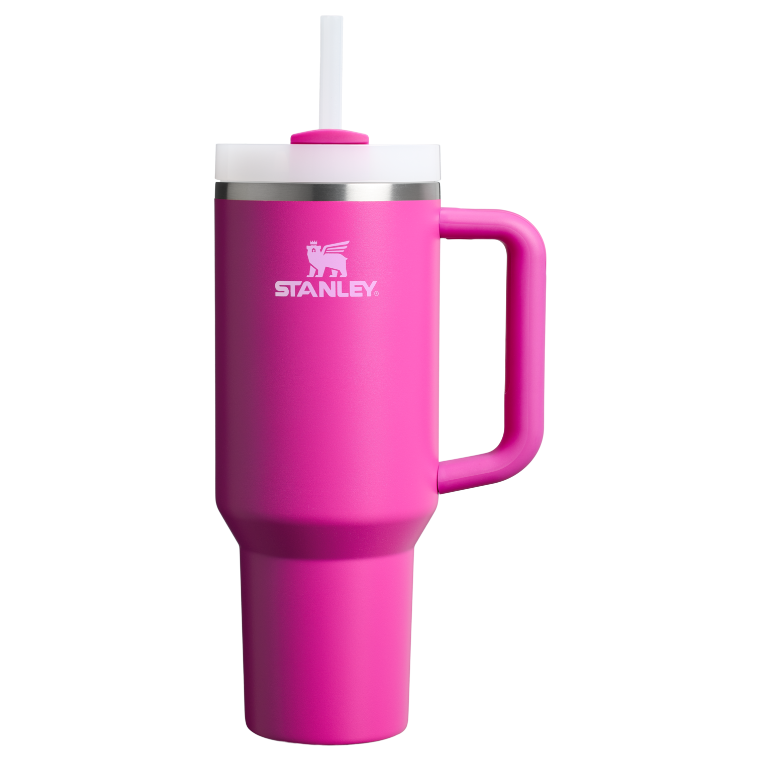 Gourde Stanley Quencher H2.0 FlowState Tumbler 1,18 L avec paille — Rose fuchsia (Violet Blossom)