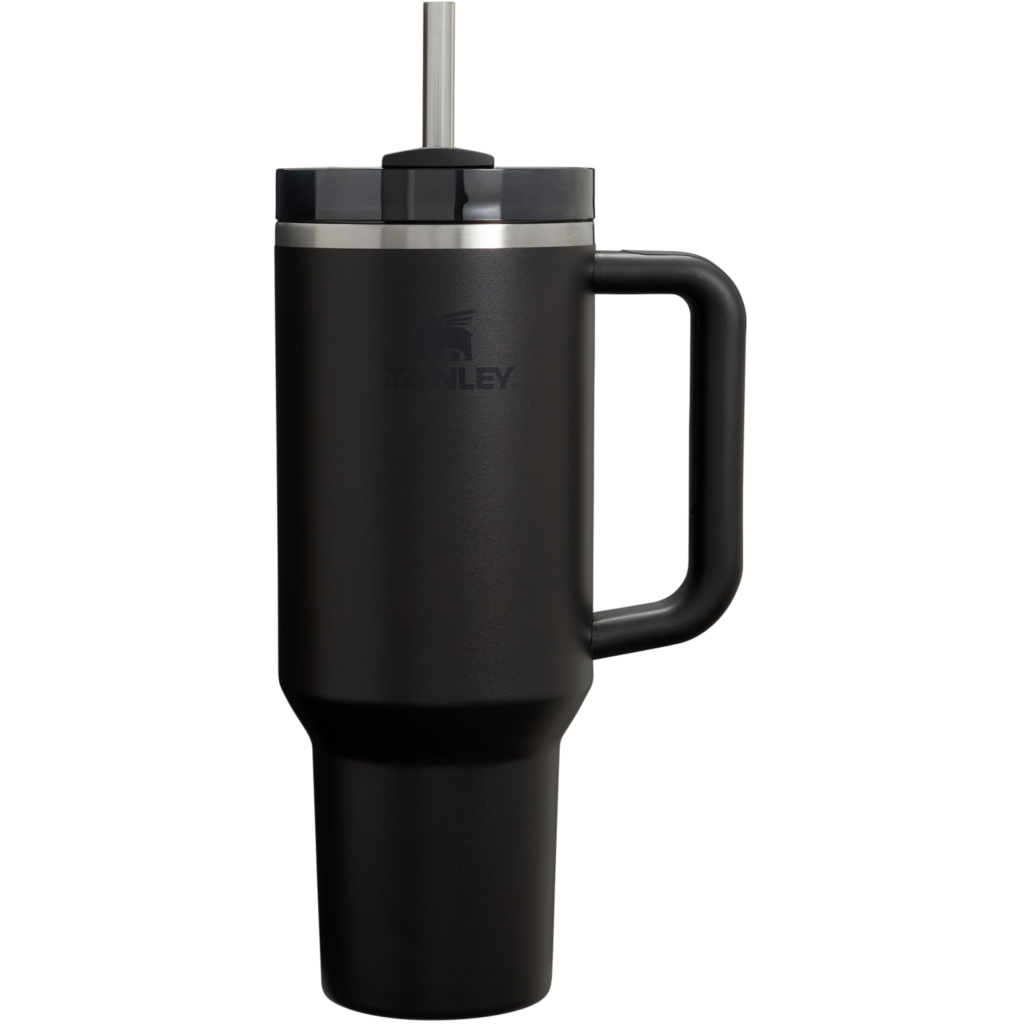 Gourde Stanley Quencher H2.0 FlowState Tumbler 1,18 L avec paille — Noir (Black 2.0)