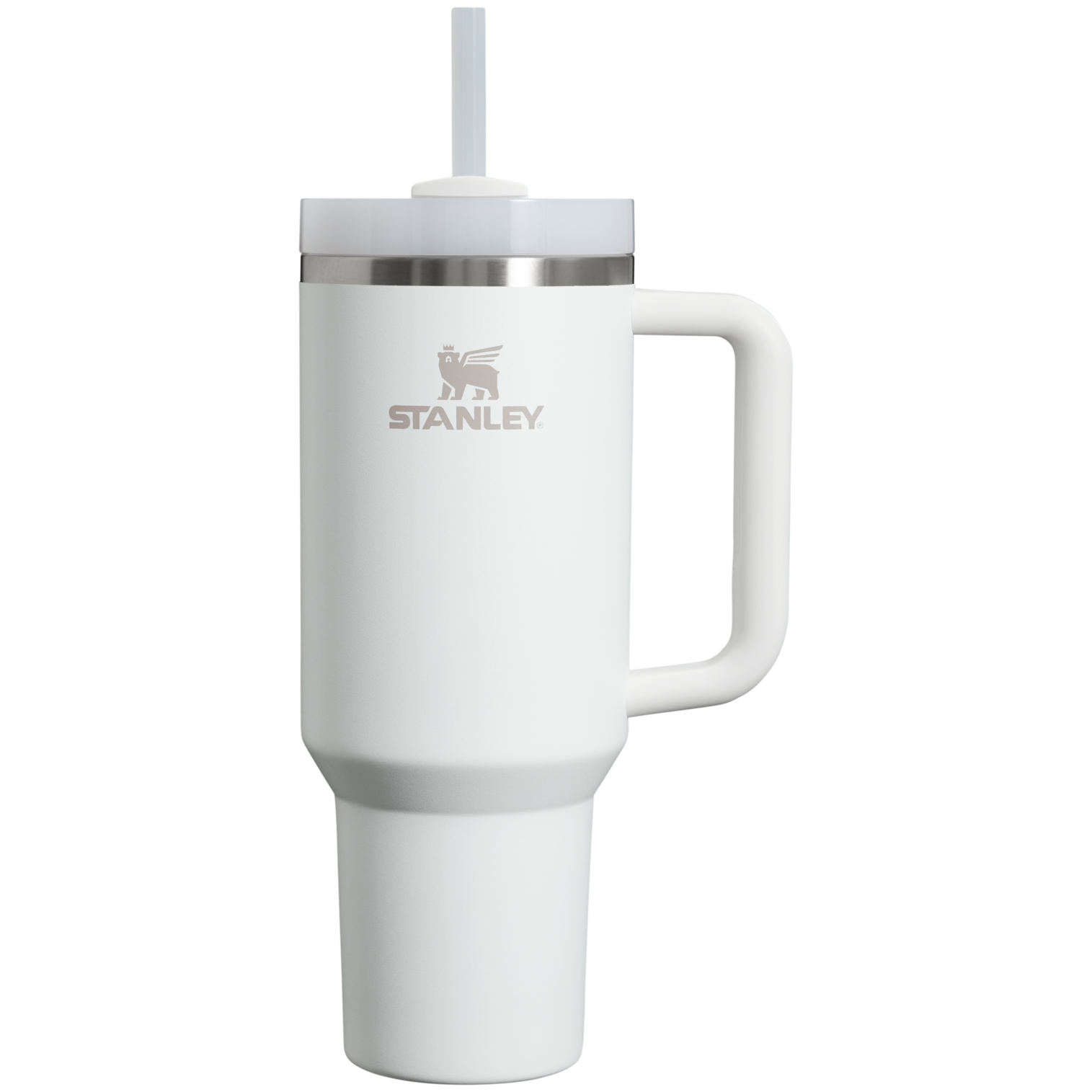 Gourde Stanley Quencher H2.0 FlowState Tumbler 1,18 L avec paille — Gris clair (Frost)