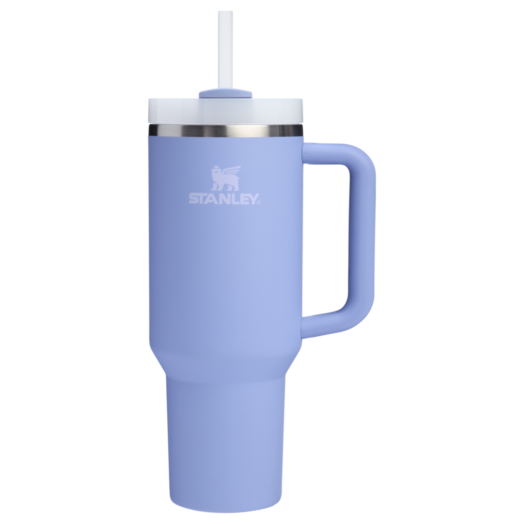 Gourde Stanley Quencher H2.0 FlowState Tumbler 1,18 L avec paille — Bleu pastel (Hydrangea)