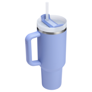 Gourde Stanley Quencher H2.0 FlowState Tumbler 1,18 L avec paille — Bleu pastel (Hydrangea) - vue 2