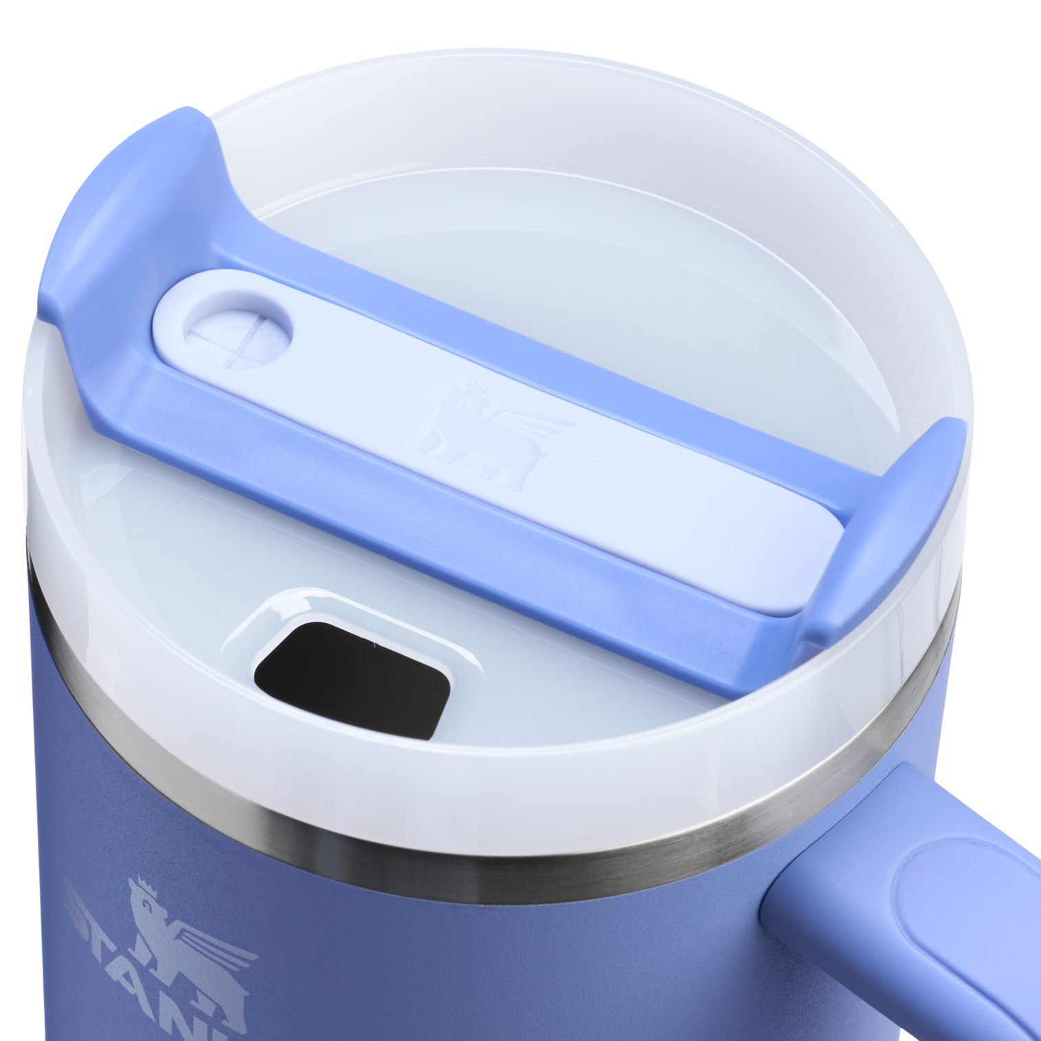 Gourde Stanley Quencher H2.0 FlowState Tumbler 1,18 L avec paille — Bleu pastel (Hydrangea) - vue 3