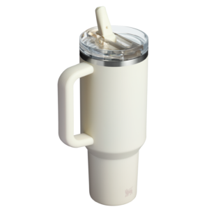 Gourde Stanley Quencher ProTour Flip Straw Tumbler 1,18 L couvercle étanche — Crème (Cream) - vue 2