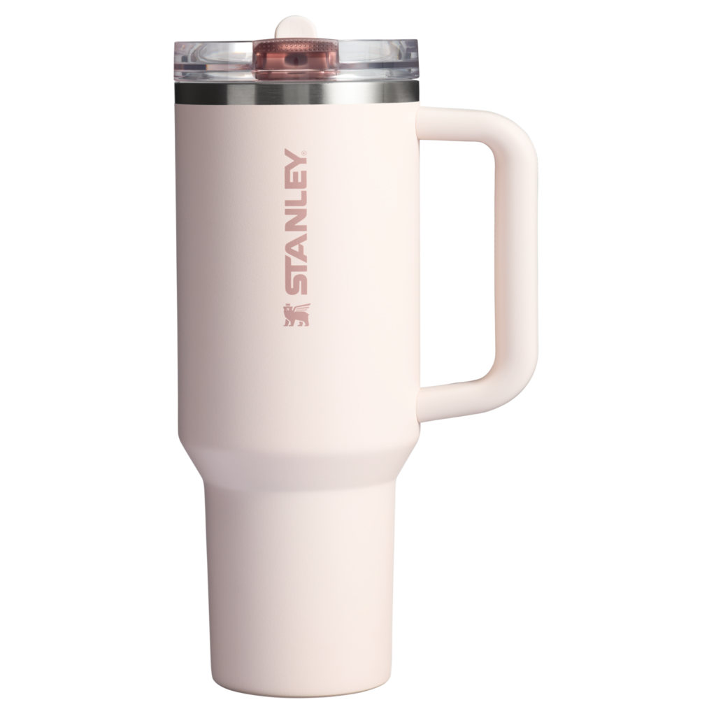 Gourde Stanley Quencher ProTour Flip Straw Tumbler 1,18 L couvercle étanche — Rose pâle (Rose Quartz)