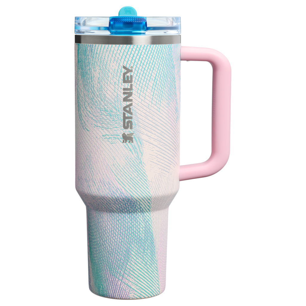 Gourde Stanley Quencher ProTour Flip Straw Tumbler 1,18 L couvercle étanche — Beige (Sea Glass Plume)