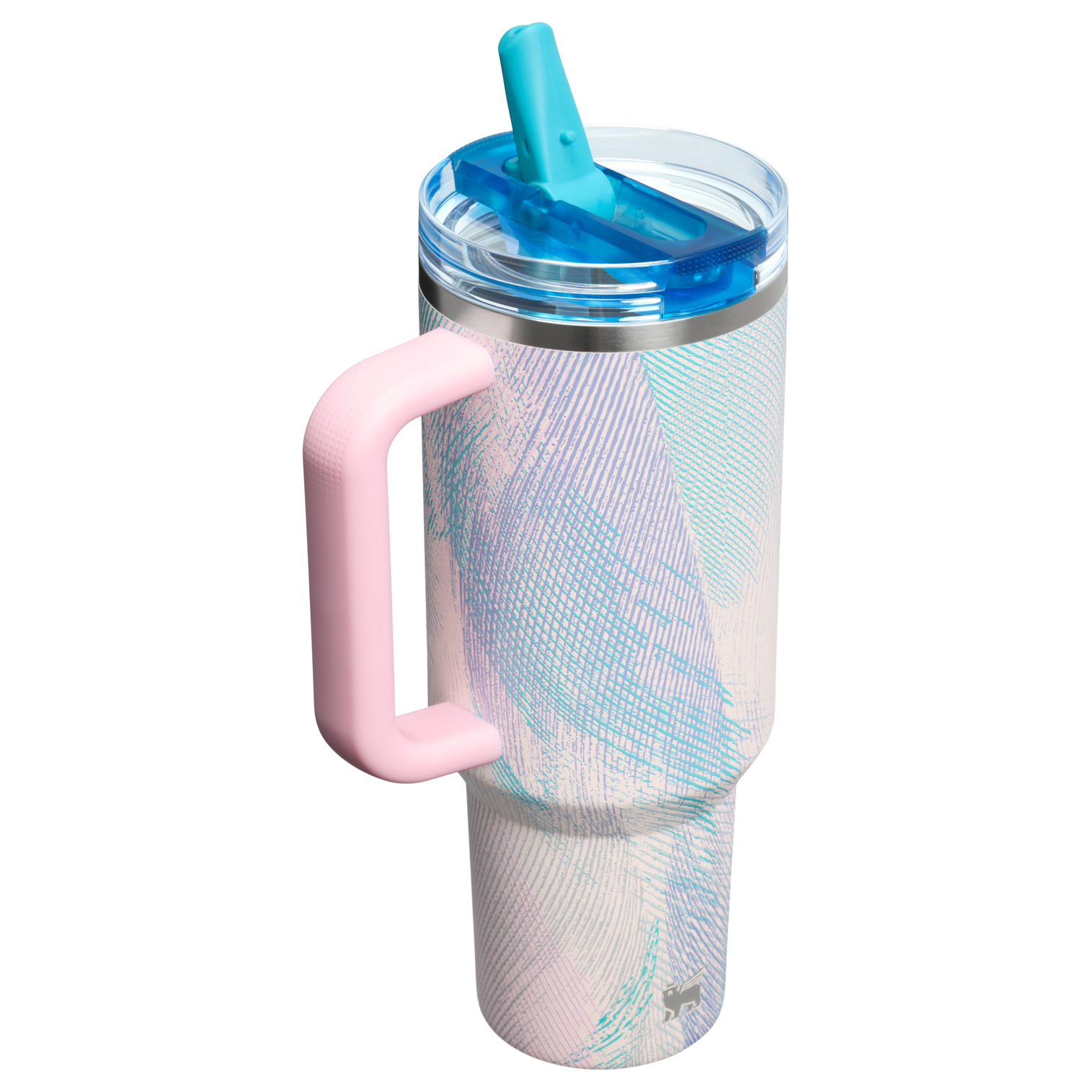 Gourde Stanley Quencher ProTour Flip Straw Tumbler 1,18 L couvercle étanche — Beige (Sea Glass Plume) - vue 2