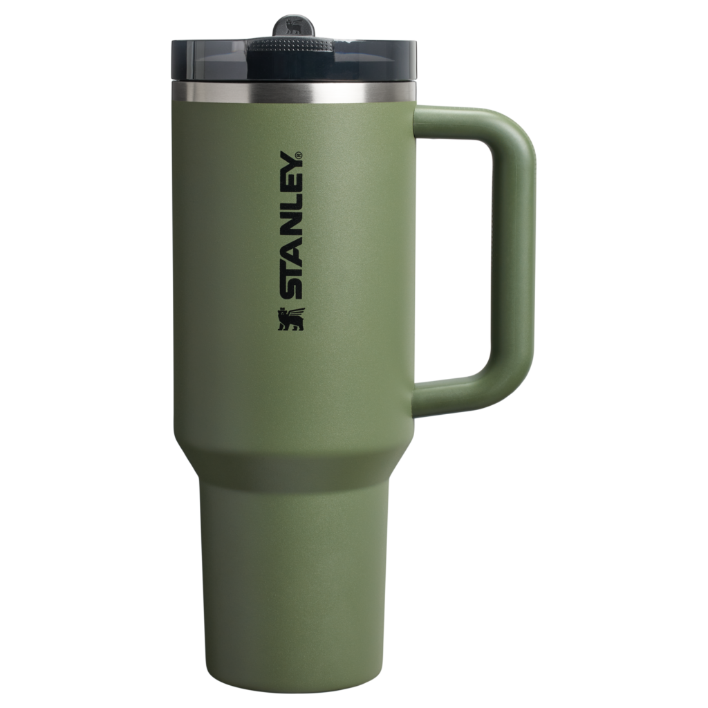 Gourde Stanley Quencher ProTour Flip Straw Tumbler 1,18 L couvercle étanche — Vert kaki (Dried Pine)