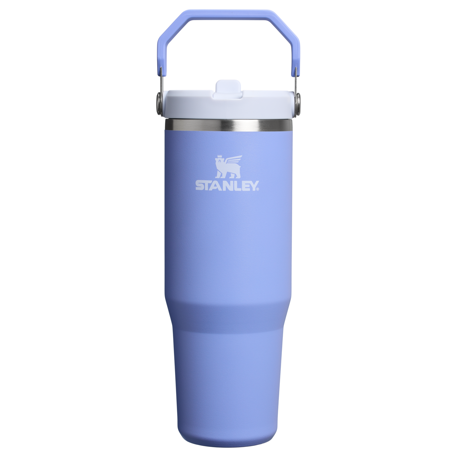 Mug Stanley IceFlow Flip Straw 2.0 Tumbler 0,89 L paille rabattable — Bleu pastel (Hydrangea)