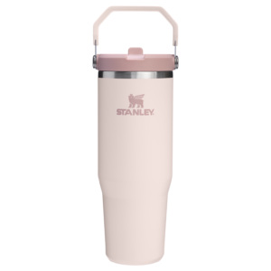 Mug Stanley IceFlow Flip Straw 2.0 Tumbler 0,89 L paille rabattable — Rose pâle (Rose Quartz)