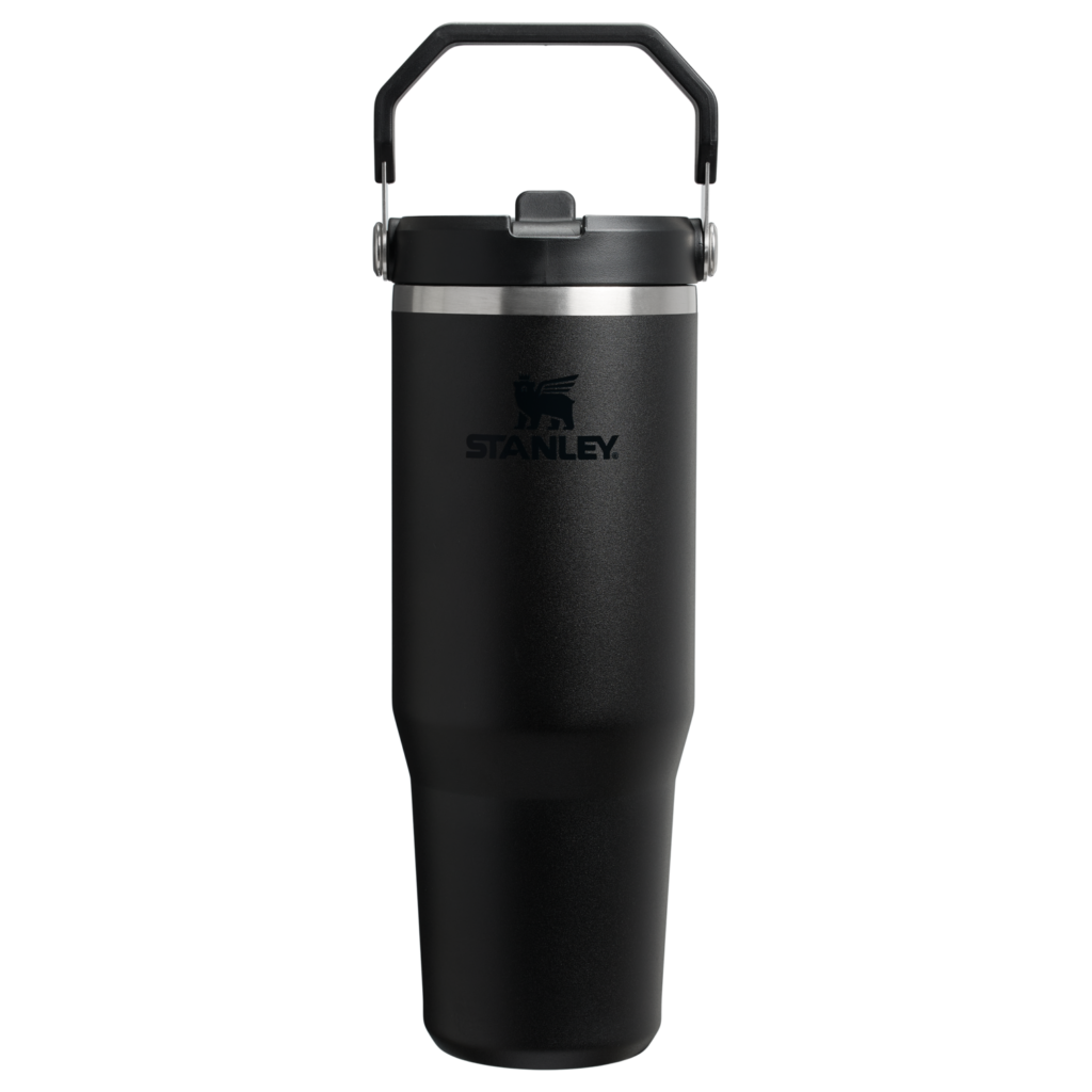 Mug Stanley IceFlow Flip Straw 2.0 Tumbler 0,89 L paille rabattable — Noir (Black 2.0)