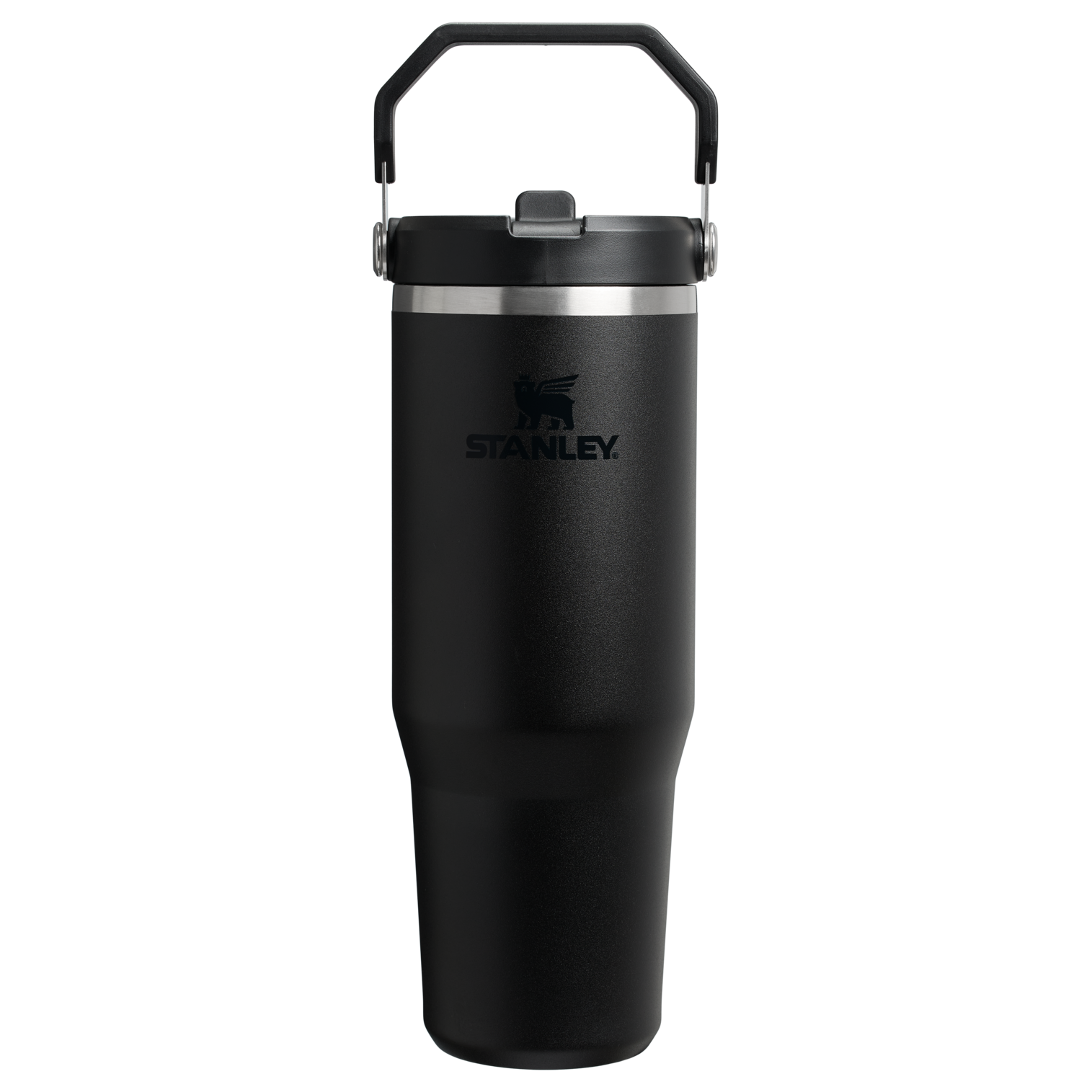Mug Stanley IceFlow Flip Straw 2.0 Tumbler 0,89 L paille rabattable — Noir (Black 2.0)