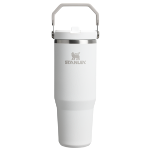 Mug Stanley IceFlow Flip Straw 2.0 Tumbler 0,89 L paille rabattable — Gris clair (Frost)