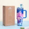 Gourde Stanley Flowstate Tumbler 40 OZ / 1.18L avec anse — bleu, édition K-pop Demon Hunters / Huntr/x