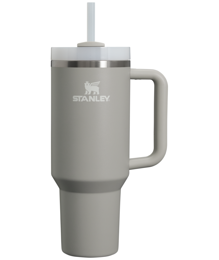 Gourde Stanley Quencher H2.0 Tumbler 40 oz | 1.18 L avec anse — gris anthracite / noir