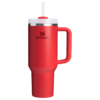 Gourde Stanley Quencher H2.0 Tumbler 40 OZ / 1.18 L avec anse — orange/rouge vif