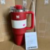 Gourde Stanley Quencher H2.0 Tumbler 40 OZ / 1.18 L avec anse — rouge