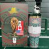 Gourde Stanley Quencher H2.0 Tumbler 40 OZ / 1.18 L avec anse — vert, édition FIFA / World Cup