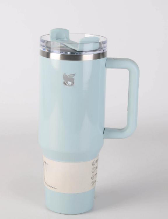 Gourde Stanley Quencher H2.0 Tumbler avec anse — bleu pâle