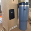 Gourde Stanley Quencher Tumbler avec anse — gris avec couvercle noir