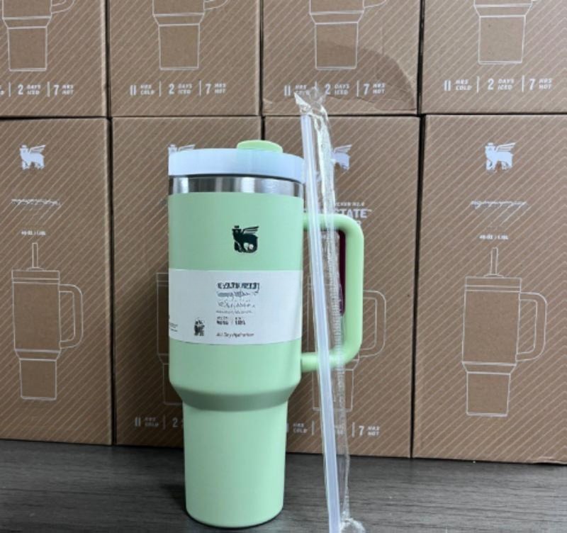 Gourde Stanley Quencher Tumbler vide avec anse — vert menthe clair