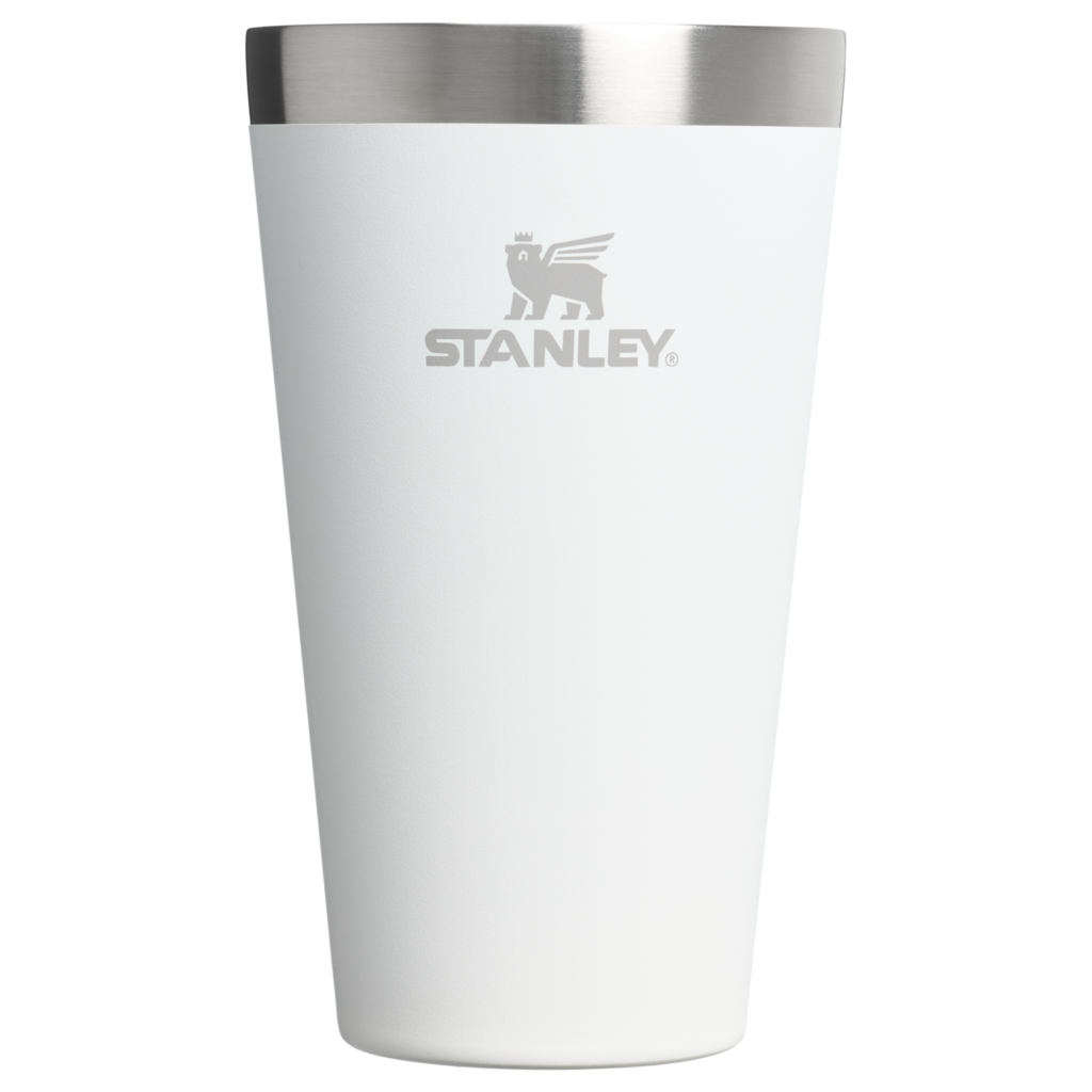 Gourde Stanley Stacking Beer Pint 16 oz | 473 mL avec anse — blanc
